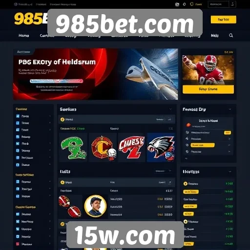 Interface e usabilidade do site 985bet.com